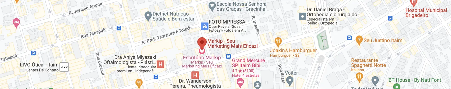 Mapa Endereço Escritório Markip