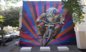 Mural Bicicleta Einstein de Eduardo Kobra de 2015