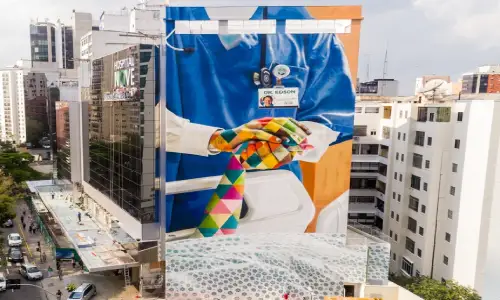 Mural Dr. Edson de Eduardo Kobra 2019