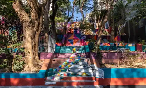 Mural Escadaria das Bailarinas de Eduardo Kobra 2018