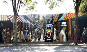 Mural Sao Paulo Antiga Colorida de Eduardo Kobra 2009