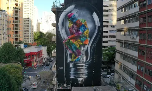 Mural Seja Luz de Eduardo Kobra 2021